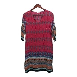 Bohemian style dress. 3/4 sleeves. Size Large